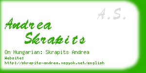 andrea skrapits business card